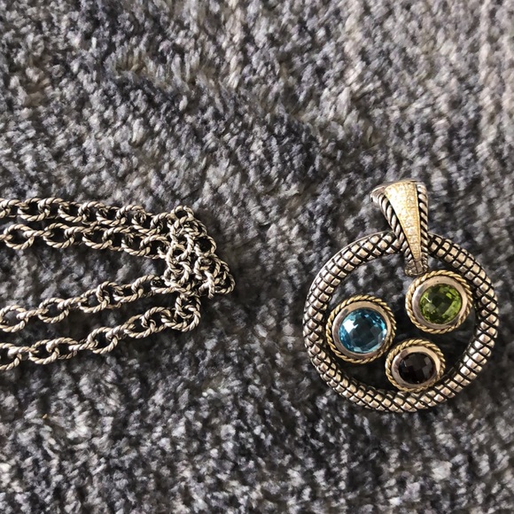 Andrea Candela NEW Multi Stone Necklace/Pendant - Picture 4 of 5